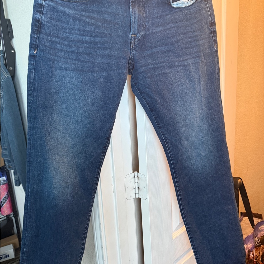 Express Blue Straight Leg Jeans